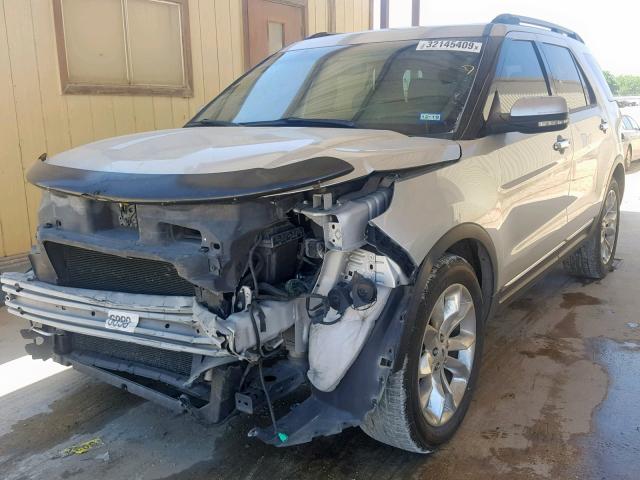 1FM5K7F84DGA92731 - 2013 FORD EXPLORER L SILVER photo 2