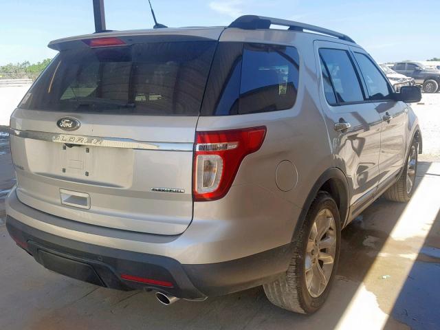 1FM5K7F84DGA92731 - 2013 FORD EXPLORER L SILVER photo 4