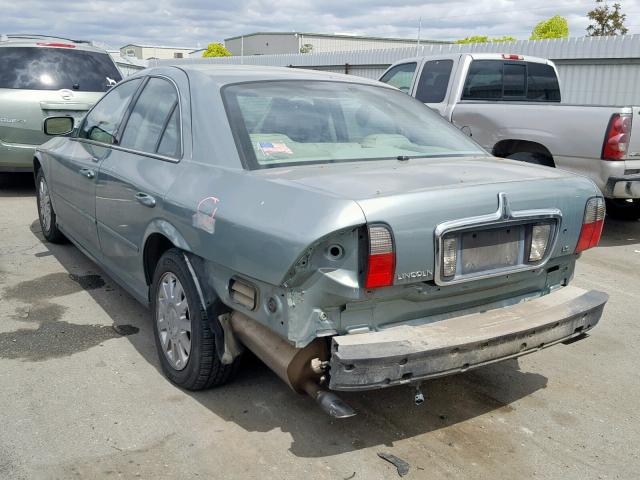 1LNHM86S93Y647352 - 2003 LINCOLN LS GREEN photo 3