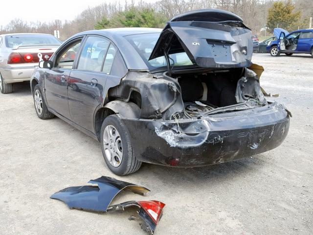1G8AJ52F93Z126111 - 2003 SATURN ION LEVEL BLACK photo 3