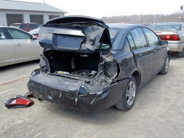 1G8AJ52F93Z126111 - 2003 SATURN ION LEVEL BLACK photo 4