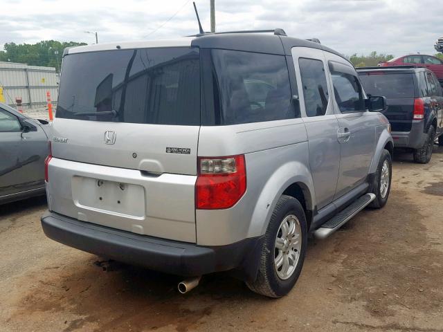 5J6YH18776L000985 - 2006 HONDA ELEMENT EX SILVER photo 4