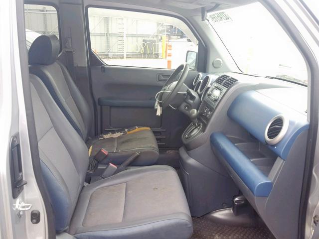 5J6YH18776L000985 - 2006 HONDA ELEMENT EX SILVER photo 5