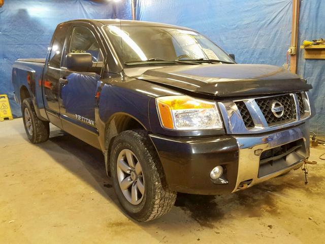 1N6AA0CC6BN316335 - 2011 NISSAN TITAN S BLACK photo 1