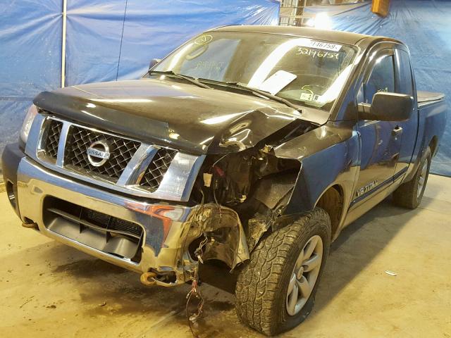 1N6AA0CC6BN316335 - 2011 NISSAN TITAN S BLACK photo 2