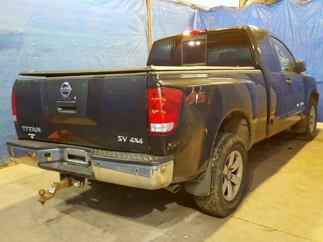 1N6AA0CC6BN316335 - 2011 NISSAN TITAN S BLACK photo 4