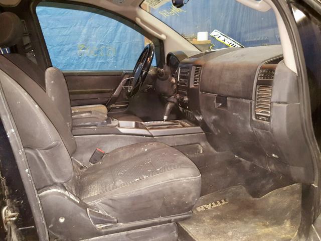 1N6AA0CC6BN316335 - 2011 NISSAN TITAN S BLACK photo 5