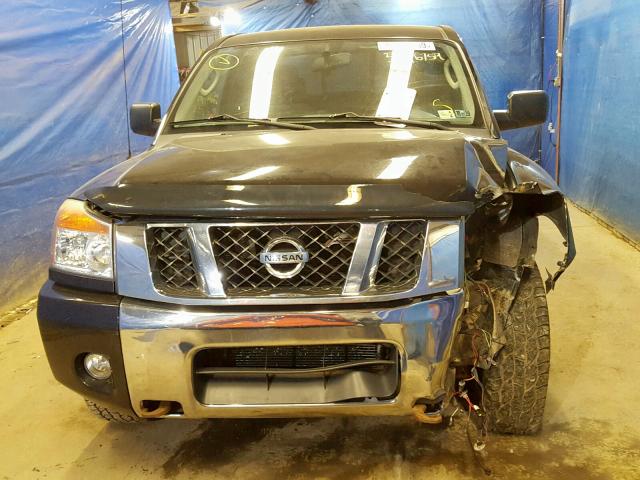 1N6AA0CC6BN316335 - 2011 NISSAN TITAN S BLACK photo 9