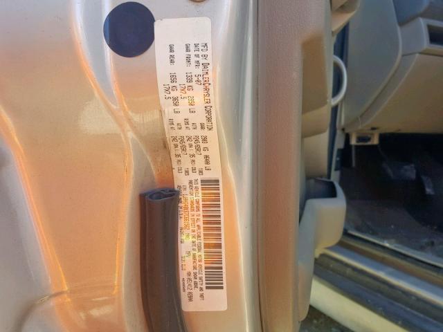 1J8HG48K67C661562 - 2007 JEEP COMMANDER SILVER photo 10