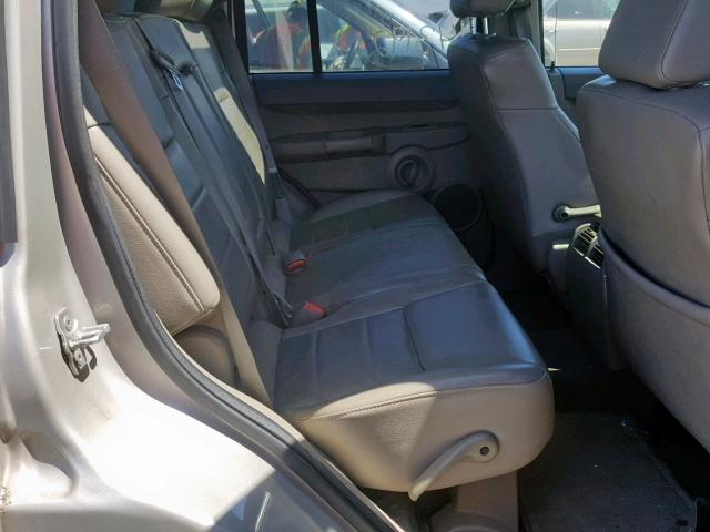1J8HG48K67C661562 - 2007 JEEP COMMANDER SILVER photo 6