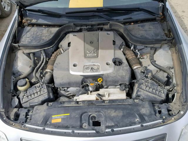 JNKCV61F29M050021 - 2009 INFINITI G37 SILVER photo 7