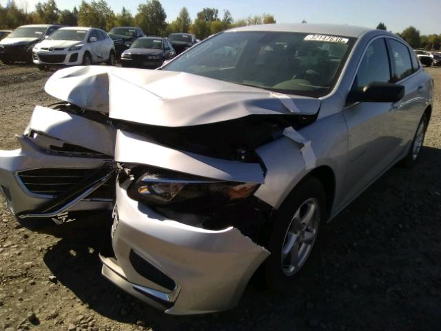 1G1ZB5ST3GF251052 - 2016 CHEVROLET MALIBU LS 银色 照片 2