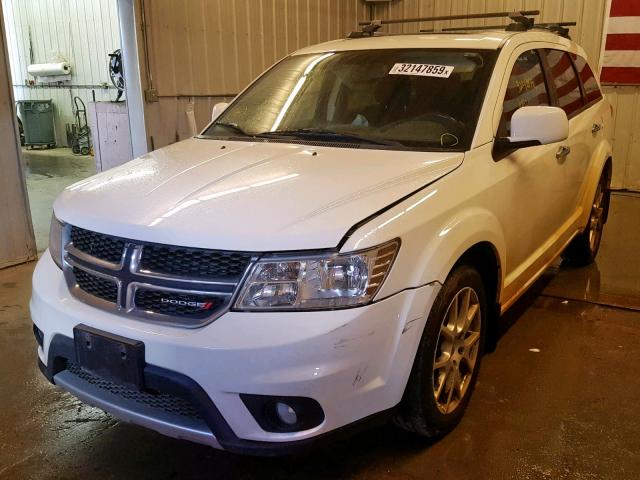 3D4PH3FG0BT537604 - 2011 DODGE JOURNEY CR WHITE photo 2