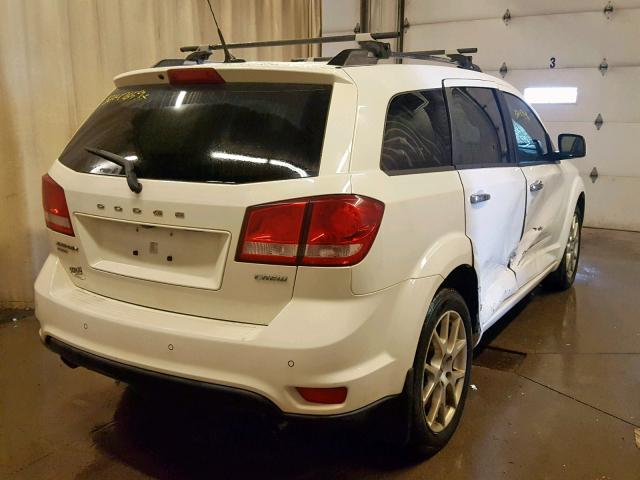 3D4PH3FG0BT537604 - 2011 DODGE JOURNEY CR WHITE photo 4