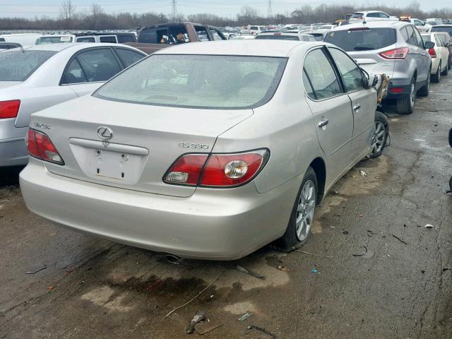 JTHBA30GX45010451 - 2004 LEXUS ES 330 CREAM photo 4