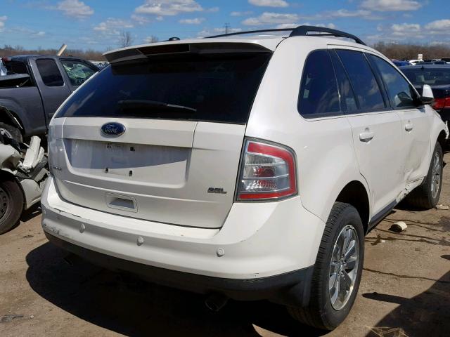 2FMDK3JC3ABB07996 - 2010 FORD EDGE SEL WHITE photo 4