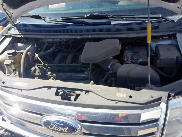 2FMDK3JC3ABB07996 - 2010 FORD EDGE SEL WHITE photo 7