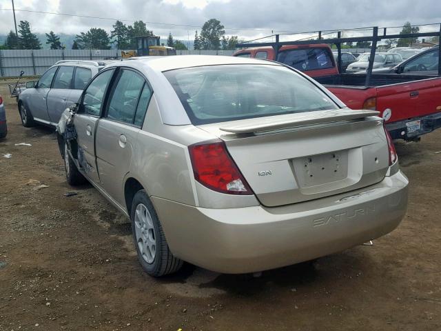 1G8AZ52F83Z151350 - 2003 SATURN ION LEVEL TAN photo 3