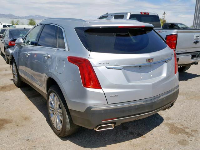 1GYKNFRS7JZ113677 - 2018 CADILLAC XT5 PREMIU SILVER photo 3