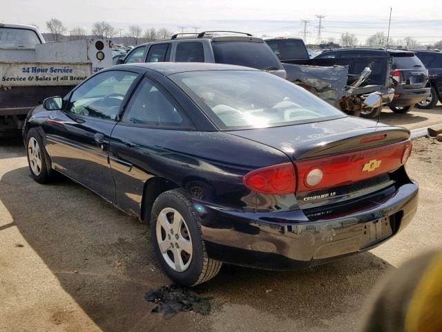 1G1JF12F447316937 - 2004 CHEVROLET CAVALIER L BLACK photo 3