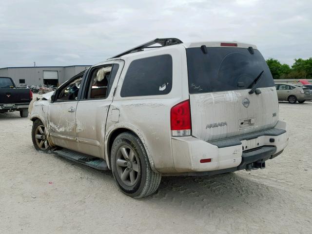 5N1BA08D58N608913 - 2008 NISSAN ARMADA SE WHITE photo 3