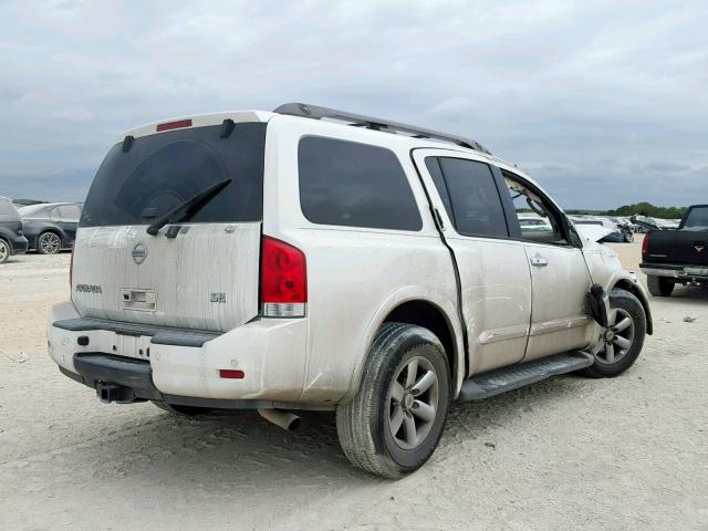 5N1BA08D58N608913 - 2008 NISSAN ARMADA SE WHITE photo 4