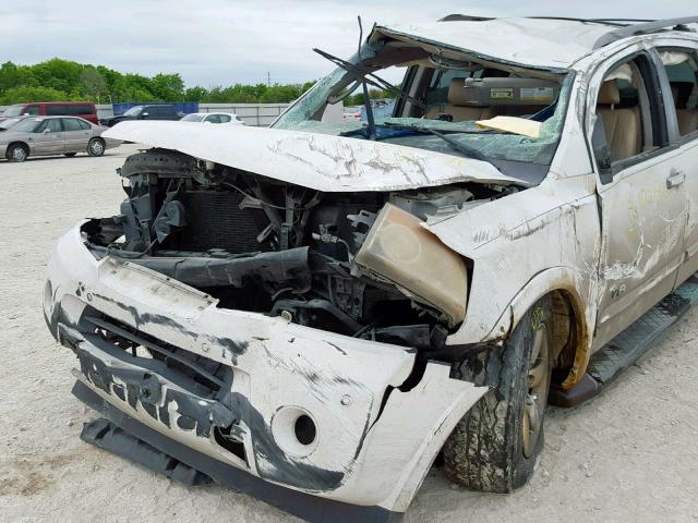 5N1BA08D58N608913 - 2008 NISSAN ARMADA SE WHITE photo 9