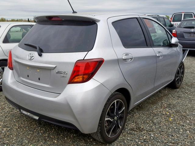 VNKKTUD37HA074086 - 2017 TOYOTA YARIS L SILVER photo 4