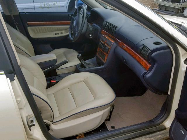 WAUED28D4WA190365 - 1998 AUDI A4 2.8 QUA BEIGE photo 5