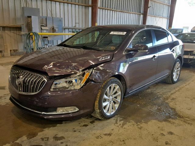 1G4GB5G35EF276146 - 2014 BUICK LACROSSE PURPLE photo 2