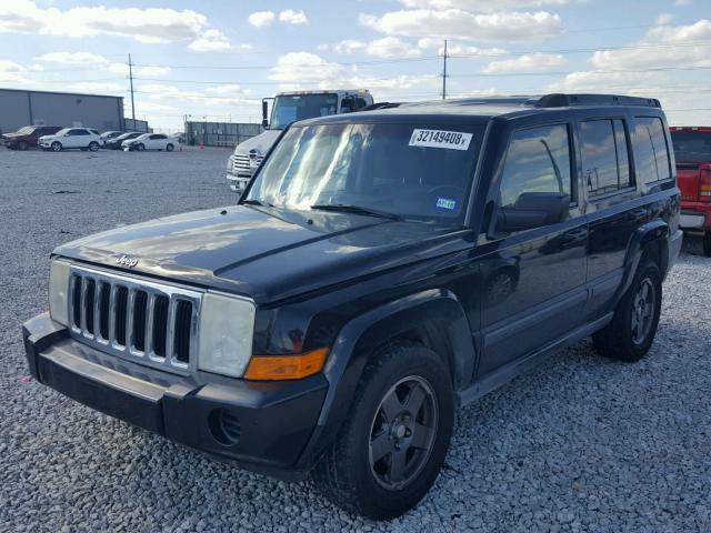 1J8HG48K37C527480 - 2007 JEEP COMMANDER BLACK photo 2