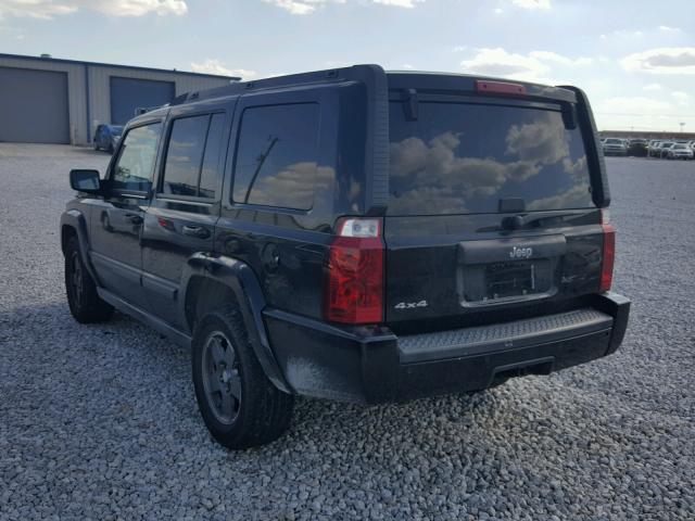 1J8HG48K37C527480 - 2007 JEEP COMMANDER BLACK photo 3