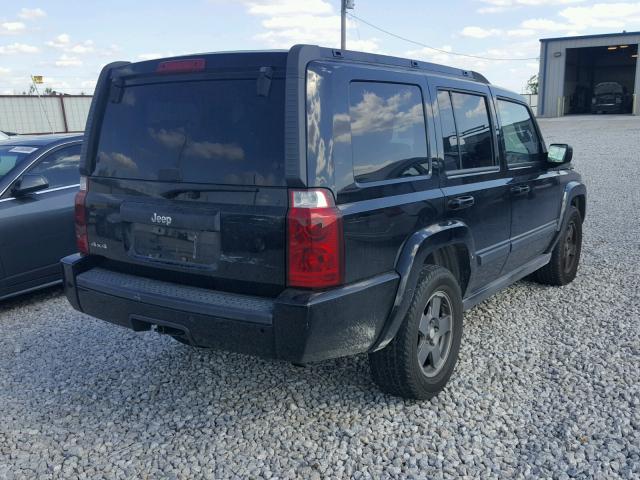 1J8HG48K37C527480 - 2007 JEEP COMMANDER BLACK photo 4