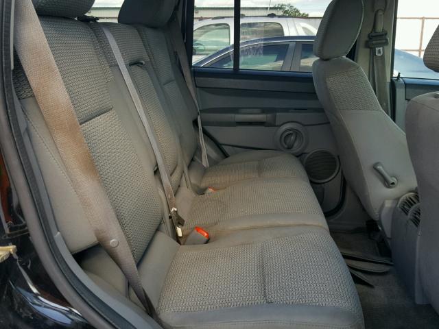 1J8HG48K37C527480 - 2007 JEEP COMMANDER BLACK photo 6