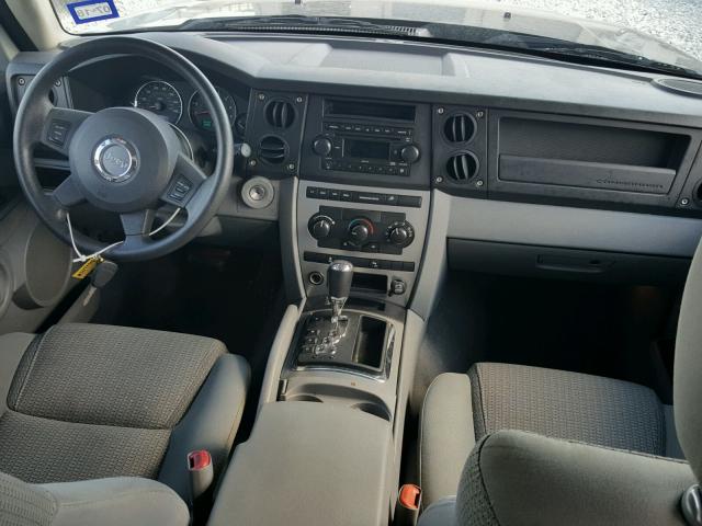 1J8HG48K37C527480 - 2007 JEEP COMMANDER BLACK photo 9