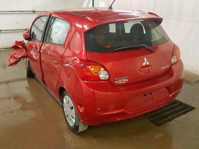 ML32A3HJ5FH046862 - 2015 MITSUBISHI MIRAGE DE RED photo 3