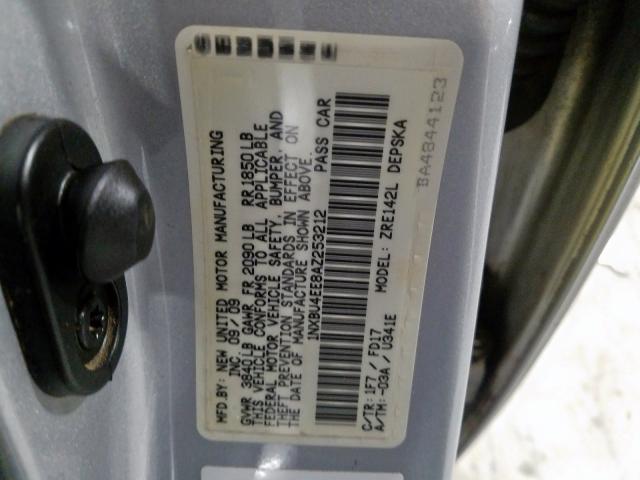 1NXBU4EE8AZ253212 - 2010 TOYOTA COROLLA BASE  photo 10