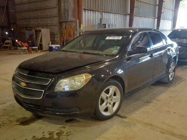 1G1ZB5EB5AF193293 - 2010 CHEVROLET MALIBU LS BLACK photo 2