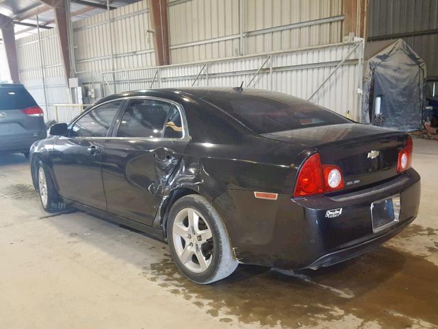 1G1ZB5EB5AF193293 - 2010 CHEVROLET MALIBU LS BLACK photo 3
