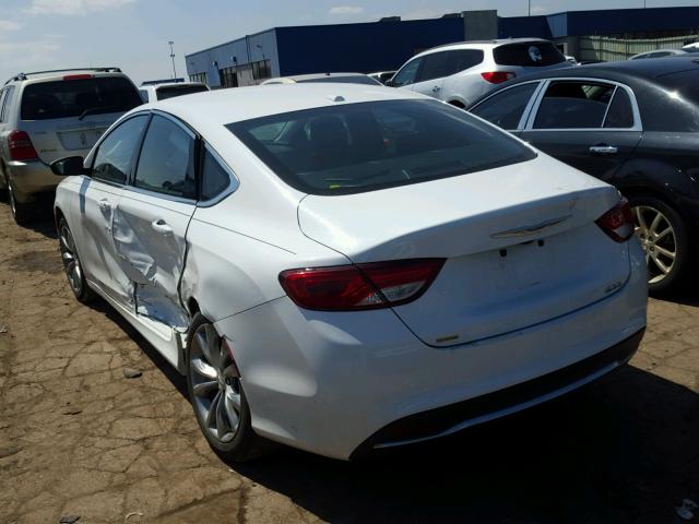 1C3CCCAB7FN680940 - 2015 CHRYSLER 200 LIMITE WHITE photo 3