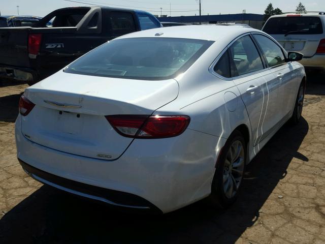 1C3CCCAB7FN680940 - 2015 CHRYSLER 200 LIMITE WHITE photo 4