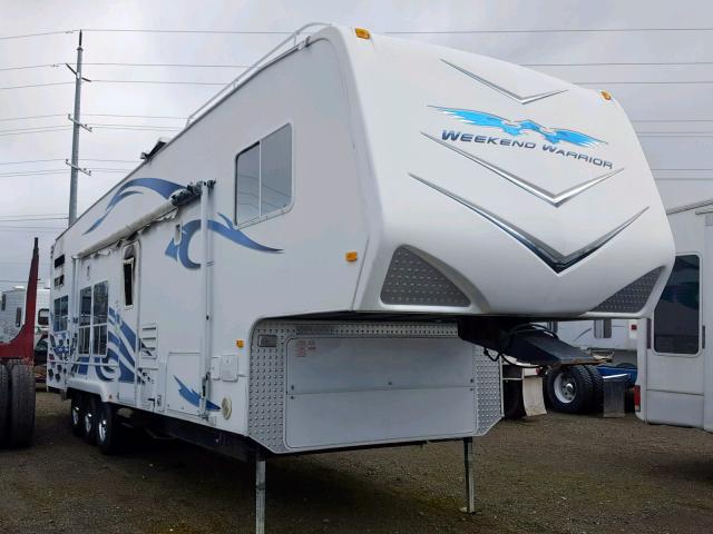 5HRSS35368C022930 - 2008 WKED TOYHAULER WHITE photo 1