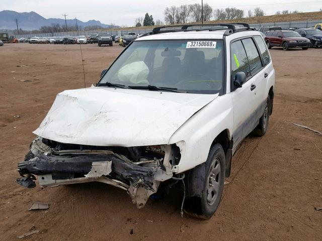 JF1SF6351WH758575 - 1998 SUBARU FORESTER L WHITE photo 2