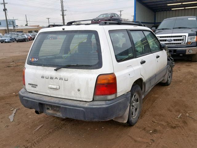 JF1SF6351WH758575 - 1998 SUBARU FORESTER L WHITE photo 4