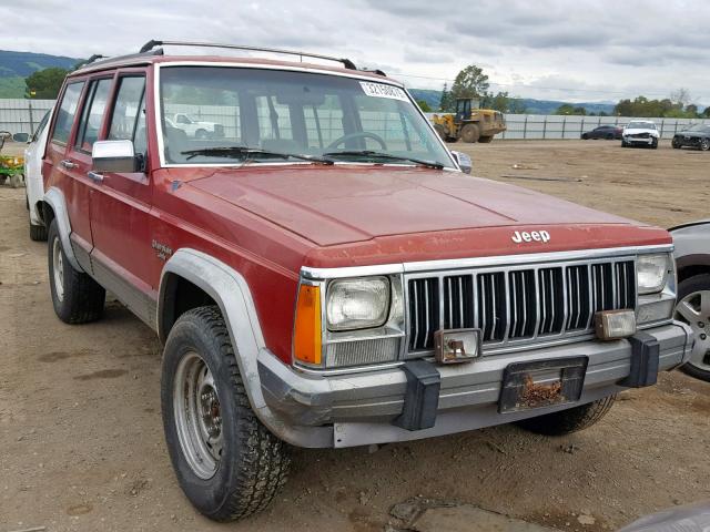 1J4FJ58S0NL123842 - 1992 JEEP CHEROKEE L RED photo 1