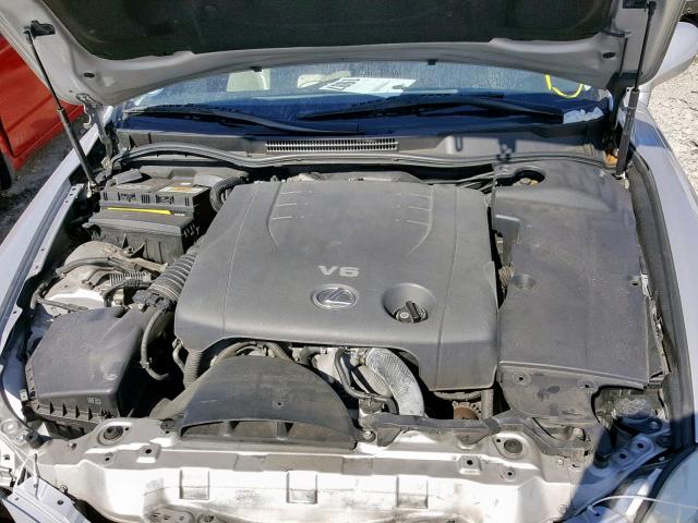 JTHBK262672046209 - 2007 LEXUS IS 250 GRAY photo 7