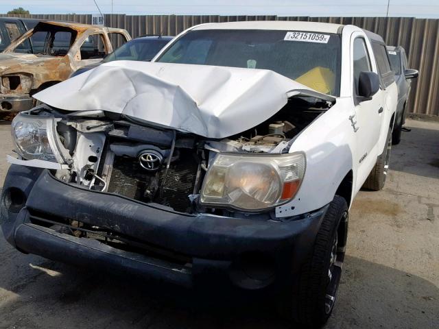 5TENX22N36Z190746 - 2006 TOYOTA TACOMA WHITE photo 2