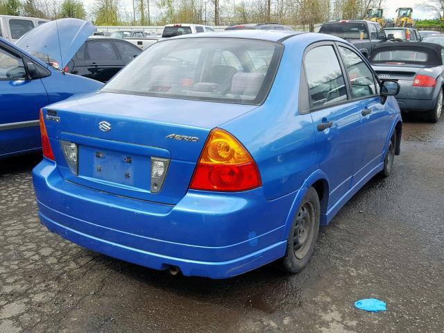 JS2RA41S035166463 - 2003 SUZUKI AERIO S BLUE photo 4