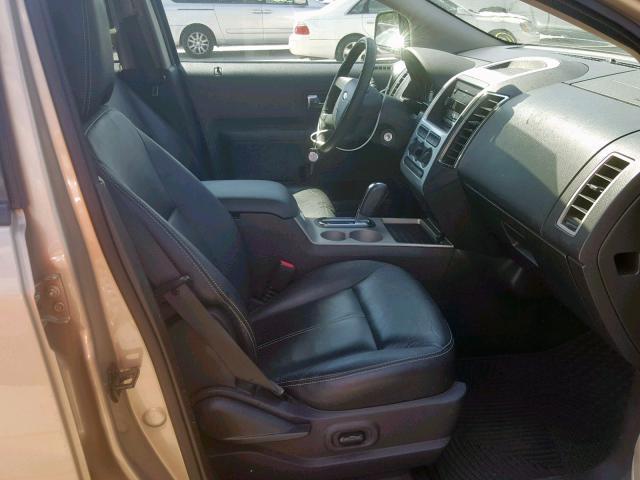 2FMDK48C17BB31976 - 2007 FORD EDGE SEL GOLD photo 5