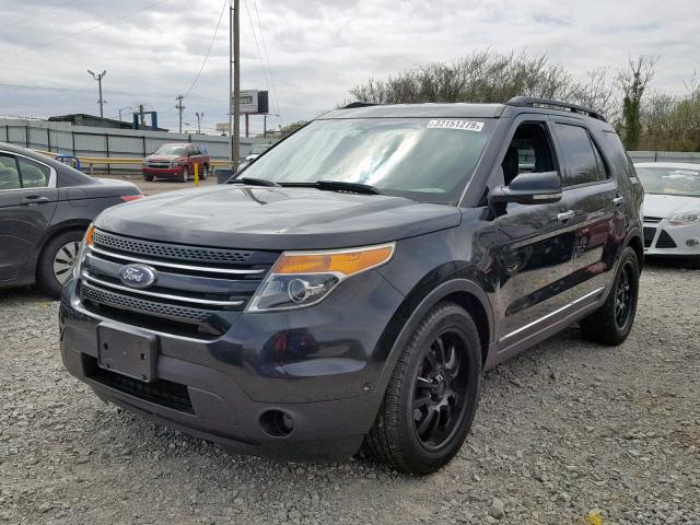 1FMHK7F84BGA68441 - 2011 FORD EXPLORER L BLACK photo 2